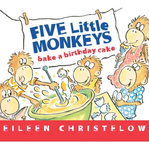 Five Little Monkeys Bake a Birthday Cake - Board Book