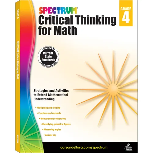 Spectrum Critical Thinking for Math, Grade 4: Volume 46 - Paperback