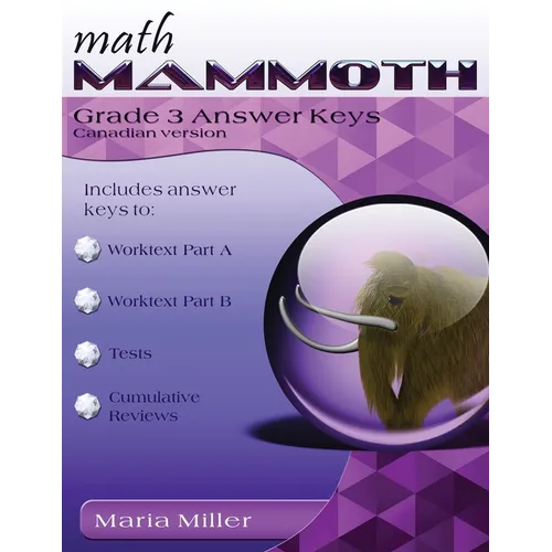 Math Mammoth Grade 3 Answer Keys, Canadian Version - Paperback