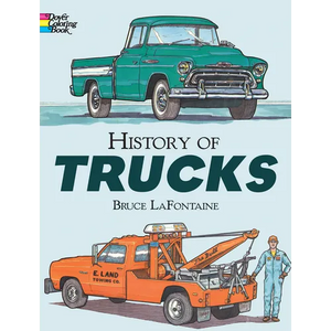 History of Trucks Coloring Book - Paperback