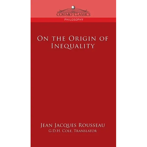 On the Origin of Inequality - Hardcover