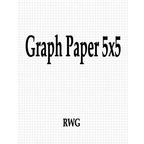 Graph Paper 5x5: 50 Pages 8.5" X 11" - Paperback