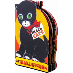 Black Cats at Halloween Shape Book - Paperback
