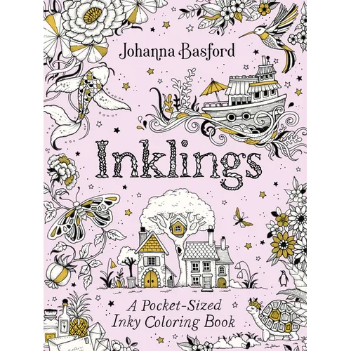 Inklings: A Pocket-Sized Inky Coloring Book - Paperback