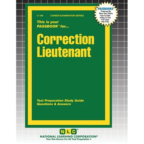 Correction Lieutenant - Paperback