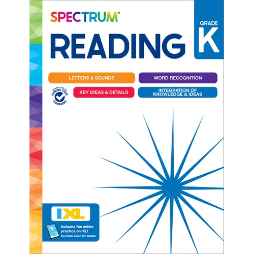 Spectrum Reading Workbook, Grade K - Paperback