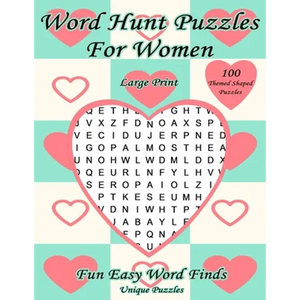 Word Hunt Puzzles For Women Large Print: Fun Easy Word Finds - Paperback