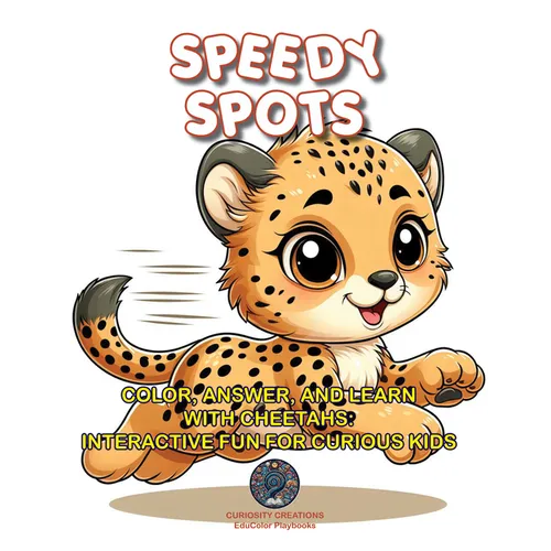 Speedy Spots: Color, Answer, and Learn with Cheetahs: Interactive Fun for Curious Kids - Paperback