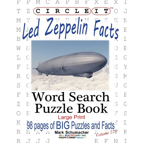 Circle It, Led Zeppelin Facts, Word Search, Puzzle Book - Paperback