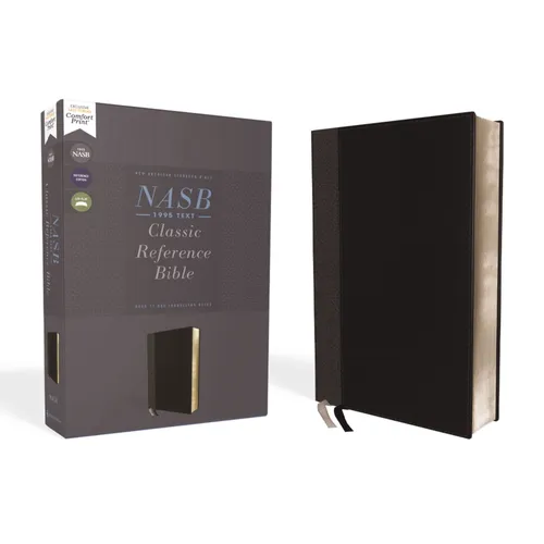Nasb, Classic Reference Bible, Leathersoft, Black, Red Letter, 1995 Text, Comfort Print - Imitation Leather