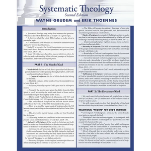 Systematic Theology Laminated Sheet