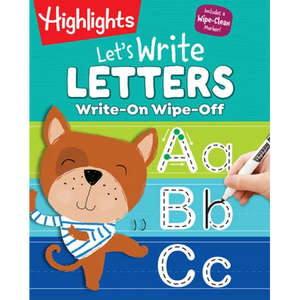 Write-On Wipe-Off Let's Write Letters: Write and Wipe Handwriting Practice for Kids Ages 3-6, Dry Erase Workbook with Kids Writing Practice, Uppercase - Spiral