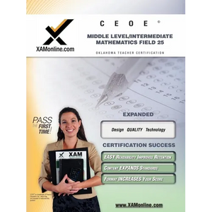 Ceoe Osat Middle-Level Intermediate Mathematics Field 25 Teacher Certification Test Prep Study Guide - Paperback