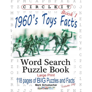 Circle It, 1960s Toys Facts, Book 1, Word Search, Puzzle Book - Paperback