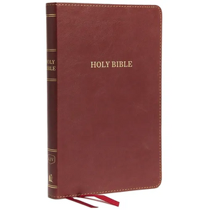 KJV, Thinline Bible, Standard Print, Imitation Leather, Burgundy, Red Letter Edition - Imitation Leather
