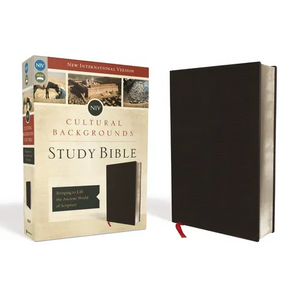 NIV, Cultural Backgrounds Study Bible, Bonded Leather, Black: Bringing to Life the Ancient World of Scripture - Bonded Leather