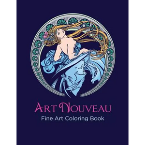 Art Nouveau Fine Art Coloring Book: An Adult Coloring Book - Paperback