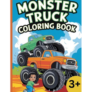Monster Truck: Coloring Book for kids aged 3 to 12 - Paperback