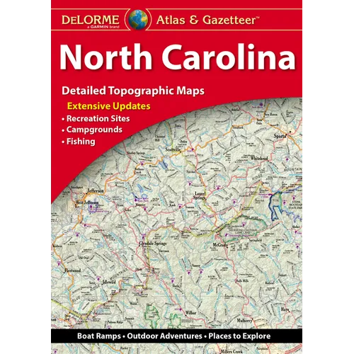 Delorme Atlas & Gazetteer North Carolina - Paperback