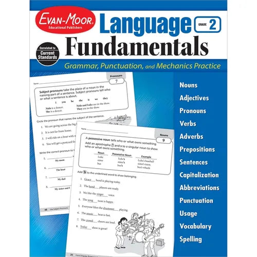 Language Fundamentals, Grade 2 - Paperback