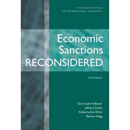 Economic Sanctions Reconsidered - Paperback
