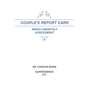 Couple's Report Card Weekly/Monthly Assessment - Paperback