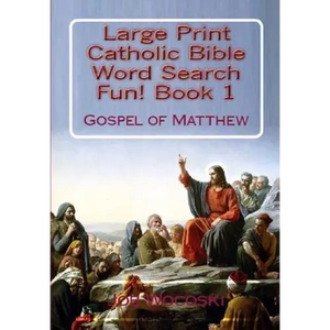 Title Large Print Catholic Bible Word Search Fun Book 1: Gospel of Matthew - Paperback
