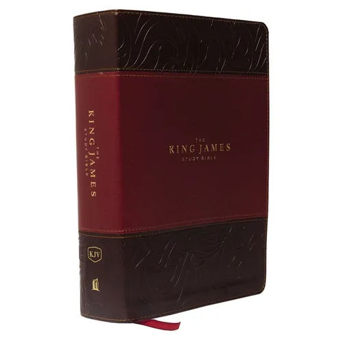 The King James Study Bible, Imitation Leather, Burgundy, Full-Color Edition - Imitation Leather