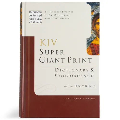 Super Giant Print Bible Dictionary and Concordance - Hardcover
