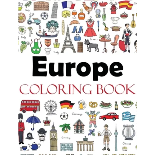 Europe Coloring Book - Paperback