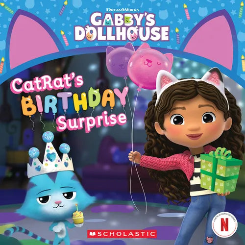 Catrat's Birthday Surprise (Gabby's Dollhouse Storybook) - Paperback