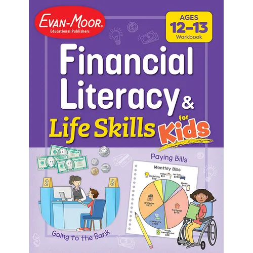 Financial Literacy and Life Skills for Kids, Age 12 - 13 Workbook - Paperback