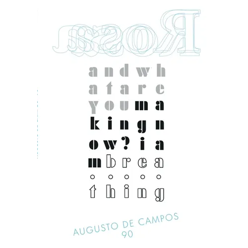 Rosa - Augusto de Campos 90 - Paperback