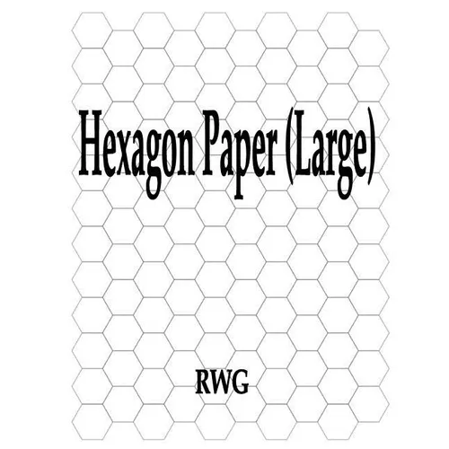 Hexagon Paper (Large): 50 Pages 8.5" X 11" - Paperback