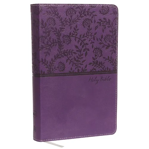 NKJV, Deluxe Gift Bible, Imitation Leather, Purple, Red Letter Edition - Imitation Leather