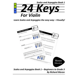 24 Keys Scales and Arpeggios for Violin - Book 1 - Paperback