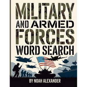 Military and Armed Forces Word Search: 8.5x11 Large Print - Paperback