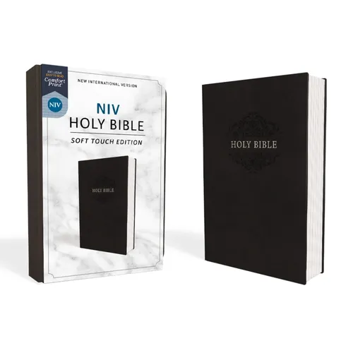 NIV, Holy Bible, Soft Touch Edition, Imitation Leather, Black, Comfort Print - Imitation Leather