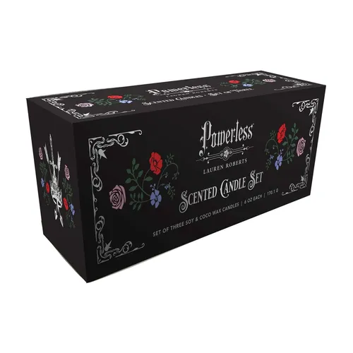 Lauren Roberts: Powerless Trilogy Scented Glass Candle Set (Set of 3) - Paperback