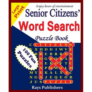 Senior Citizens' word search puzzle book - Paperback