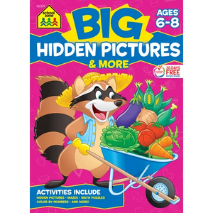 School Zone Big Hidden Pictures & More Workbook - Paperback