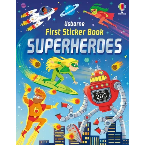 First Sticker Book Superheroes - Paperback