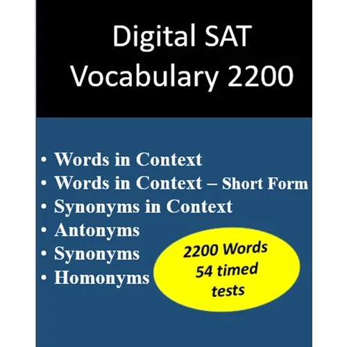 Digital SAT Vocabulary 2200 - Paperback