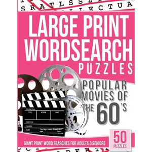 Large Print Wordsearches Puzzles Popular Movies of the 60s: Giant Print Word Searches for Adults & Seniors - Paperback