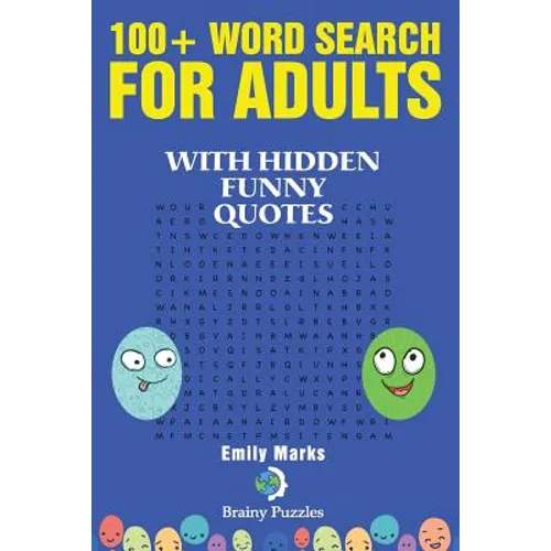 100+ Word Search for Adults: With Hidden Funny Quotes - Paperback