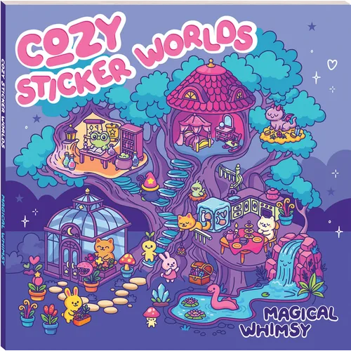 Cozy Sticker Worlds Magical Whimsy - Paperback