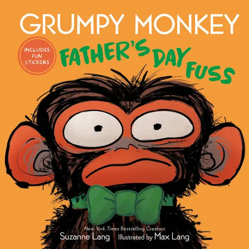 Grumpy Monkey Father's Day Fuss: Includes Fun Stickers! - Hardcover