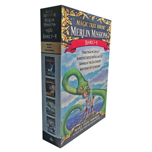 Magic Tree House Merlin Missions Books 1-4 Boxed Set: Christmas in Camelot; Haunted Castle on Hallows Eve; Summer of the Sea Serpent; Winter of the Ic - Paperback