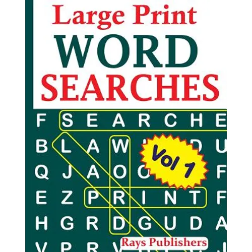 Large Print Word Searches Vol 1 - Paperback