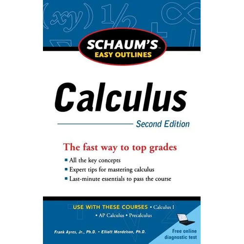 Schaum's Easy Outline of Calculus, Second Edition - Paperback